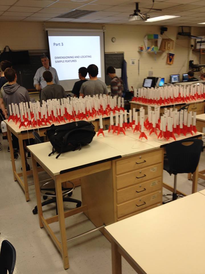 Midlothian HS Engineering Class Help With Building Rockets