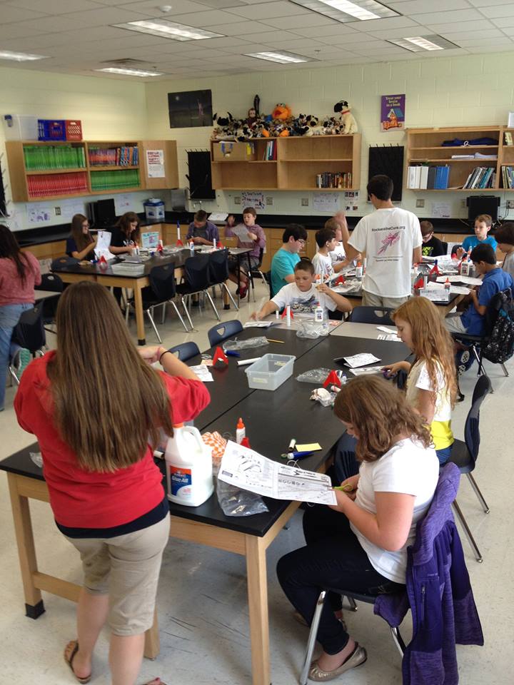 Robious Middle School Engineering Club Helping Build Rockets